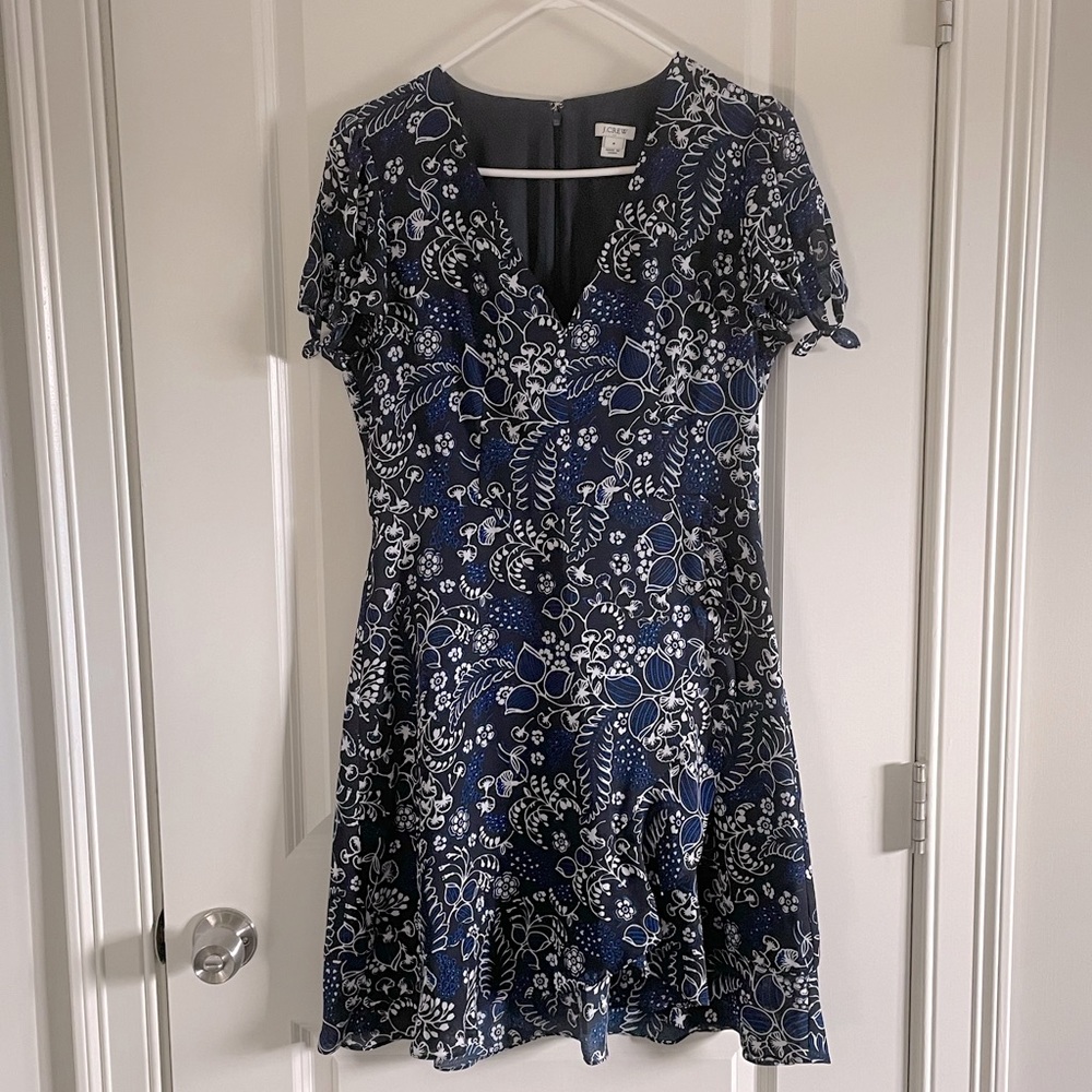 J. Crew Factory Faux Wrap Dress, Size 8